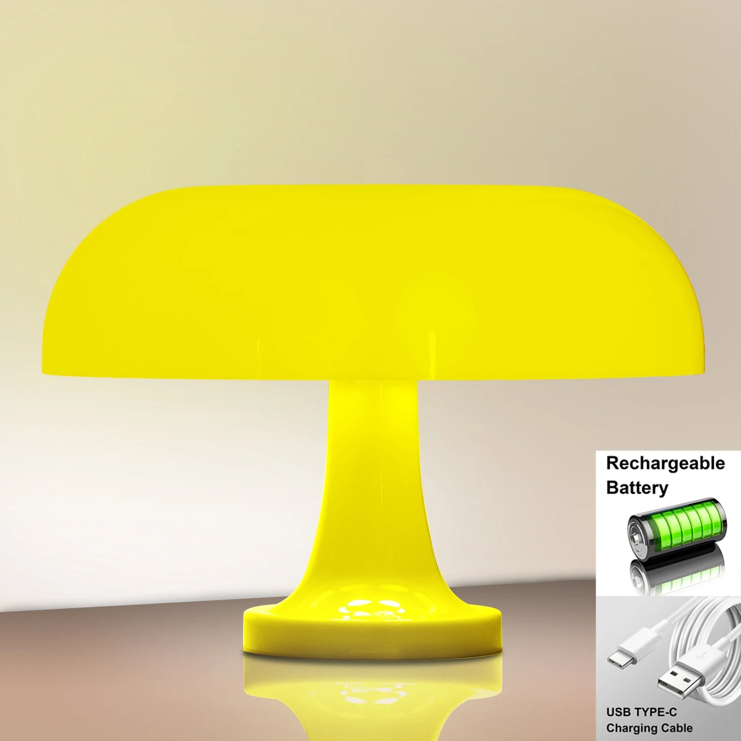 Bauhaus-style mushroom lamp