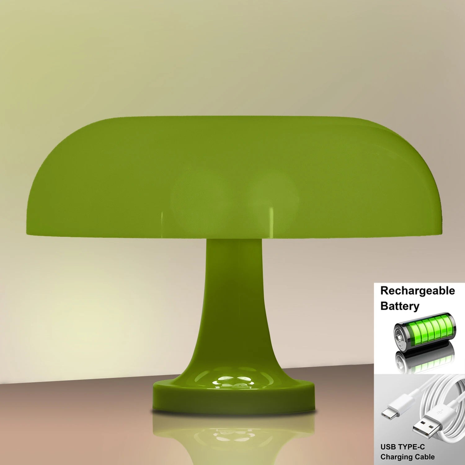 Bauhaus-style mushroom lamp