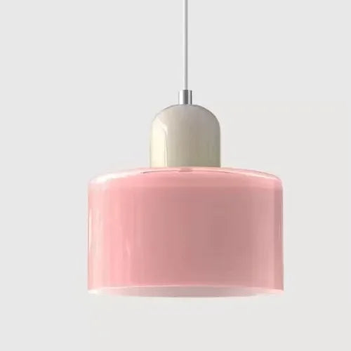 Vintage Stained Glass Pendant Light