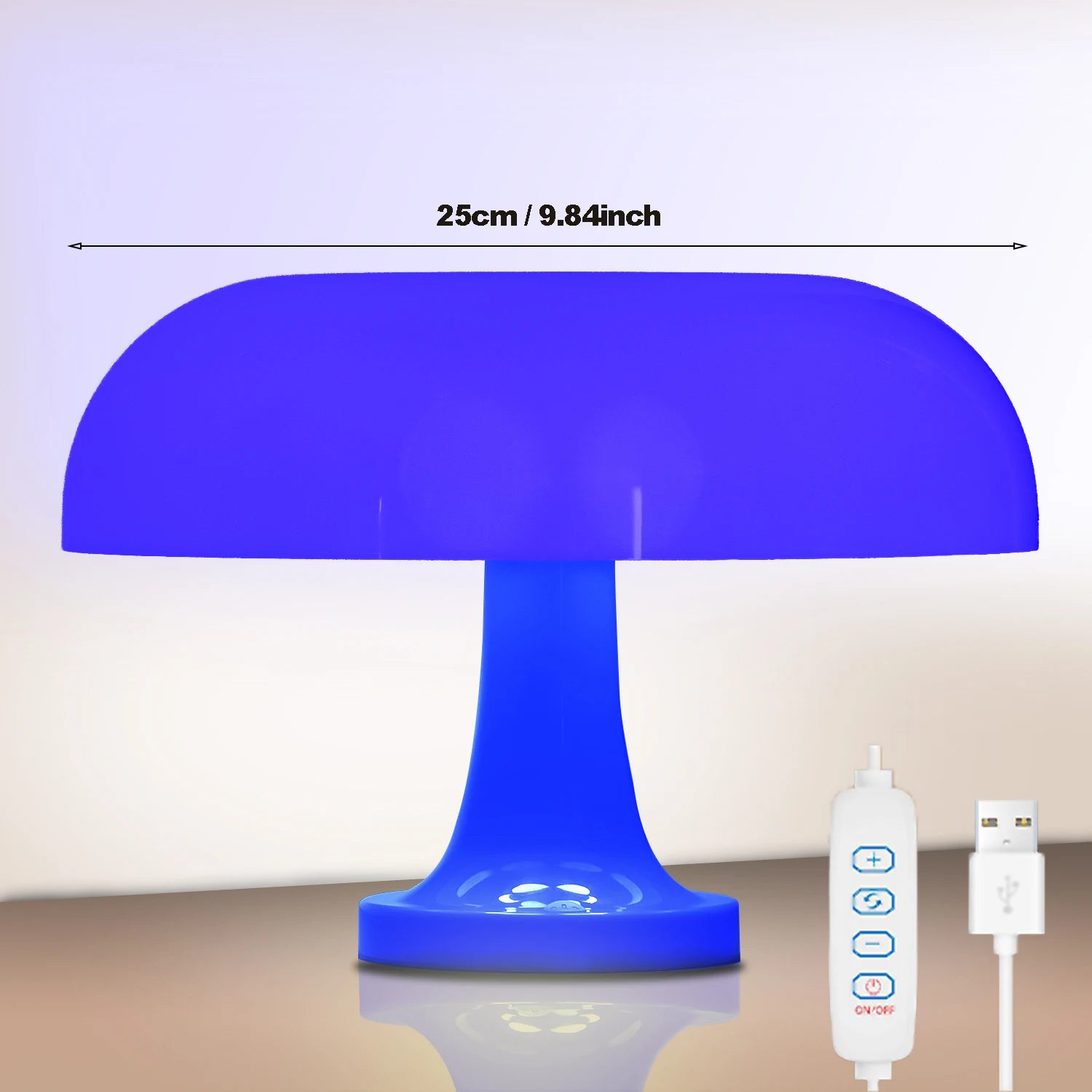 Bauhaus-style mushroom lamp