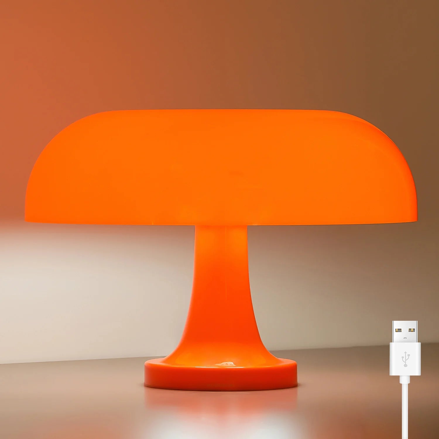 Bauhaus-style mushroom lamp