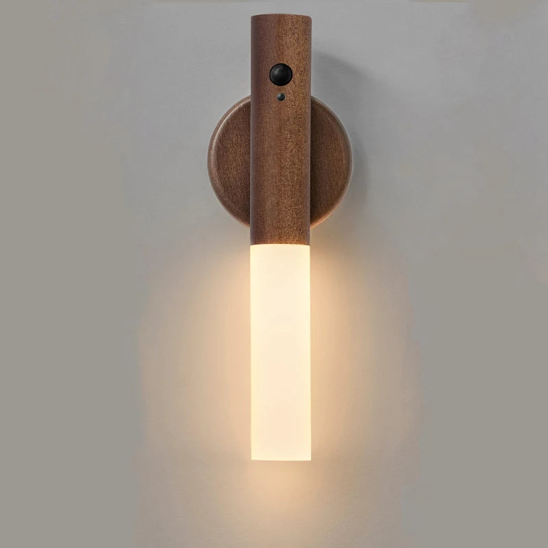 Wood Magnetic Sensor Wall Light
