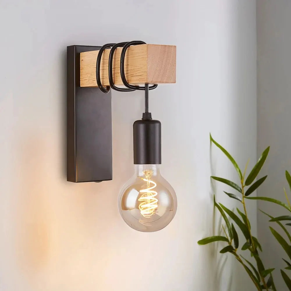 EdisonWood Wall Lamp