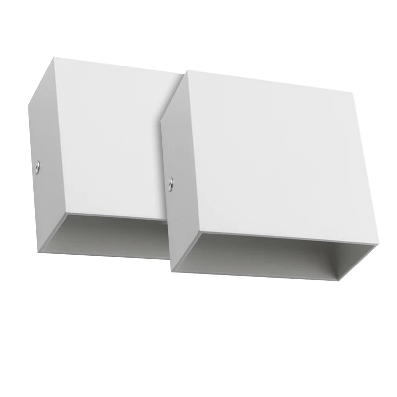 Modern Cube Up & Down Wall Light