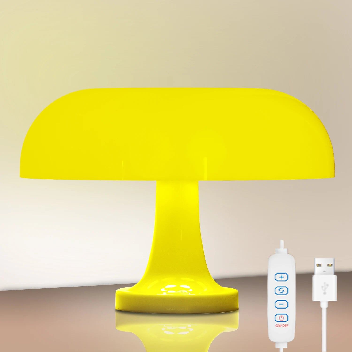 Bauhaus-style mushroom lamp
