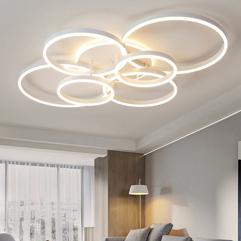 Modern LED Ring Chandelier
