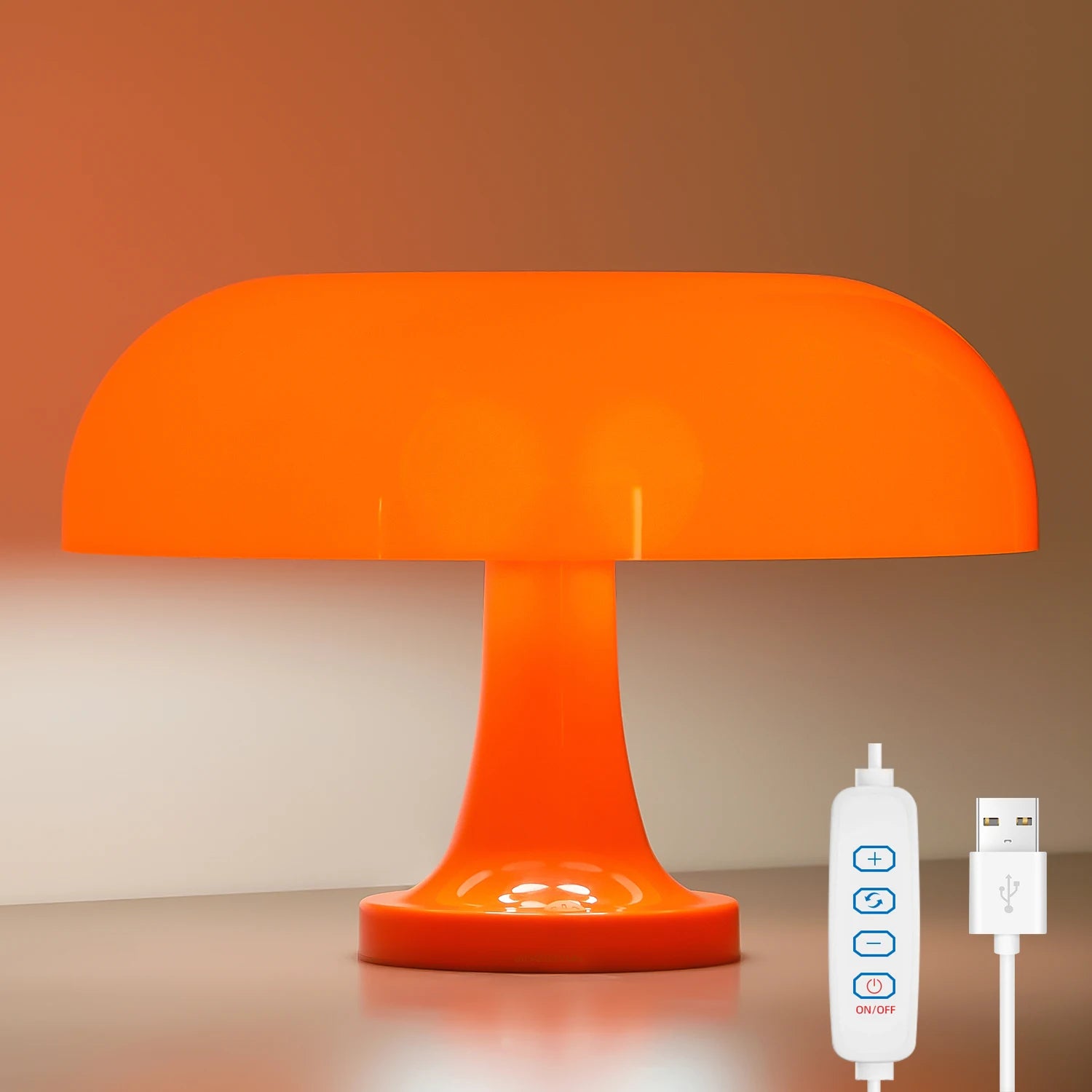 Bauhaus-style mushroom lamp