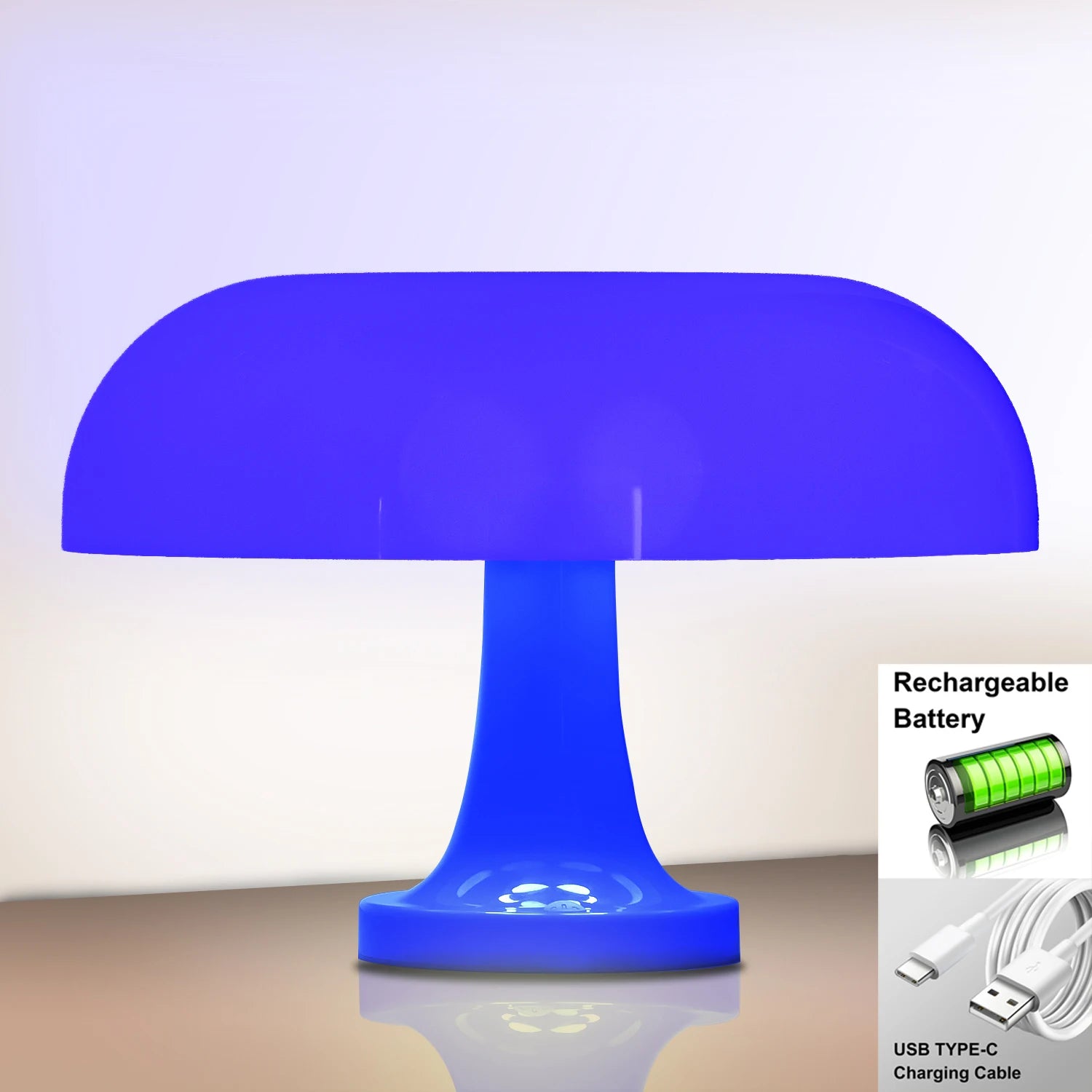 Bauhaus-style mushroom lamp