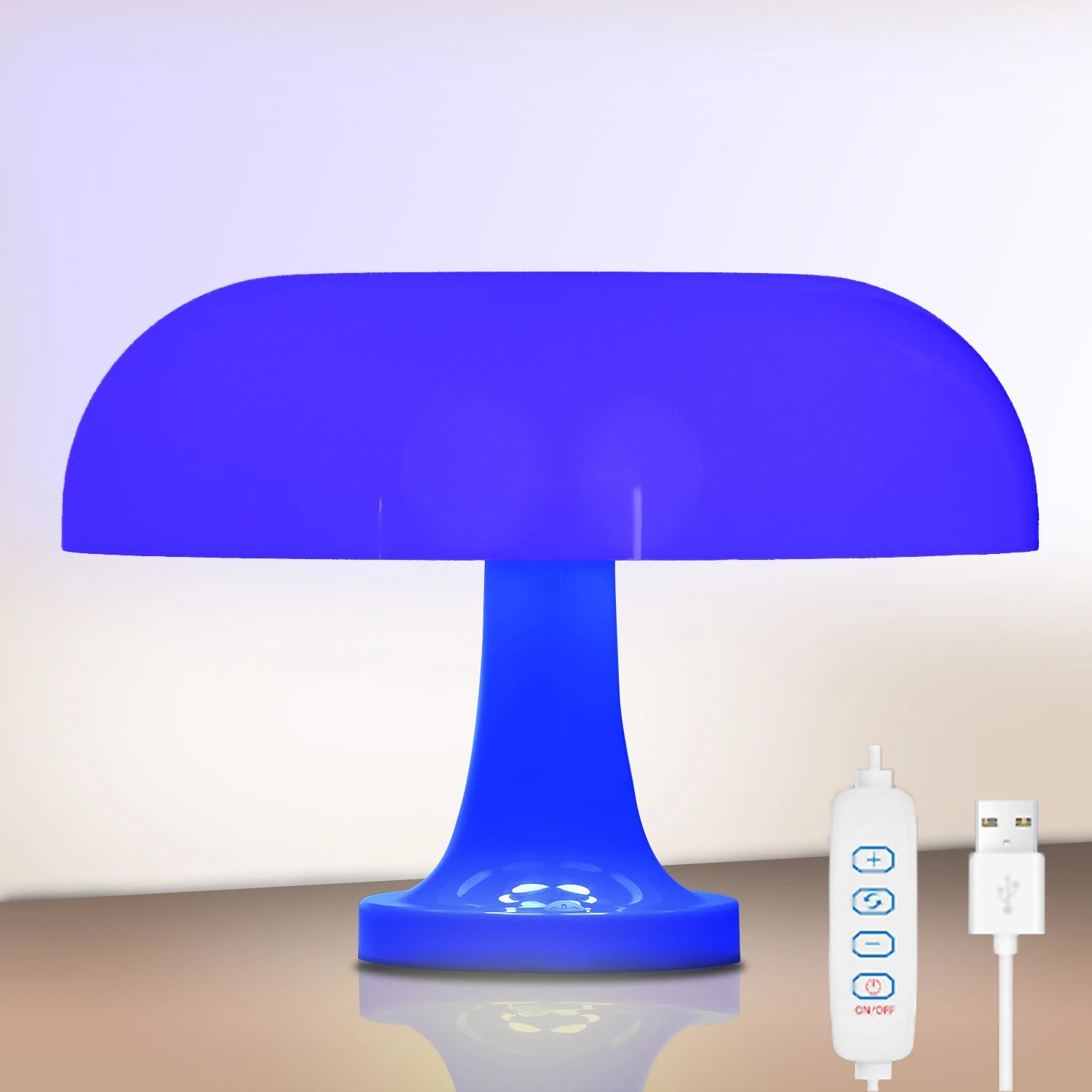 Bauhaus-style mushroom lamp