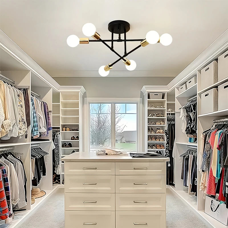 6-Light Branch Chandelier