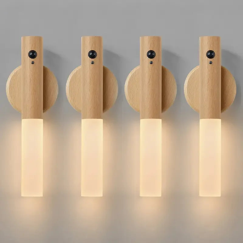Wood Magnetic Sensor Wall Light