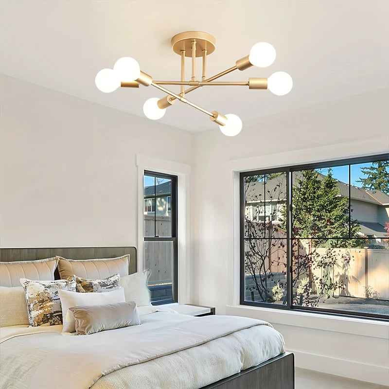 6-Light Branch Chandelier